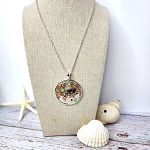NEW PERIWINKLE BY BARLOW‎ SILVER NECKLACE BEACH COASTAL VACATION